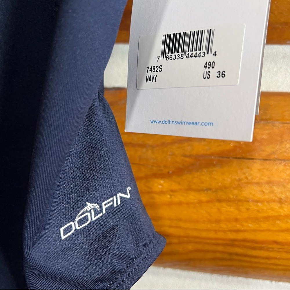 Dolfin‎ Women’s Dark Blue One Piece Swimwear size 36 - Picture 2 of 4